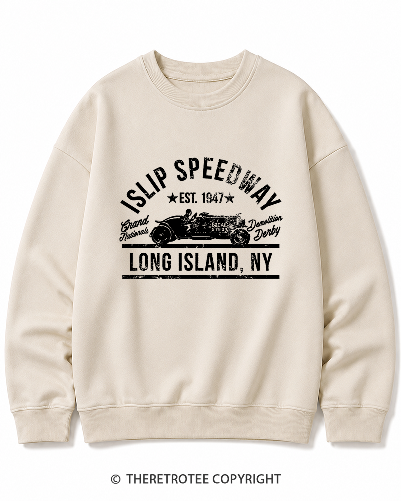 TheRetroTee Islip Speedway 1960s Cotton Sweatshirt