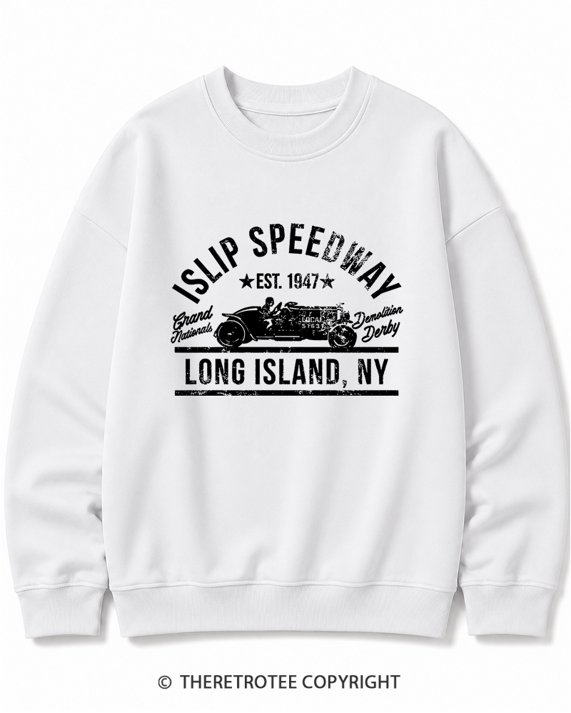 TheRetroTee Islip Speedway 1960s Cotton Sweatshirt