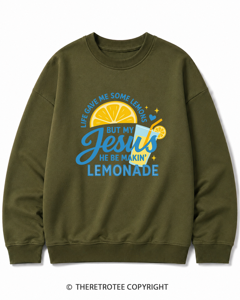 TheRetroTee Life Gave Me Some Lemons Cotton Sweatshirt