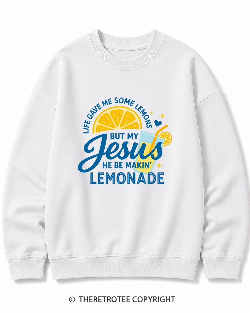 TheRetroTee Life Gave Me Some Lemons Cotton Sweatshirt
