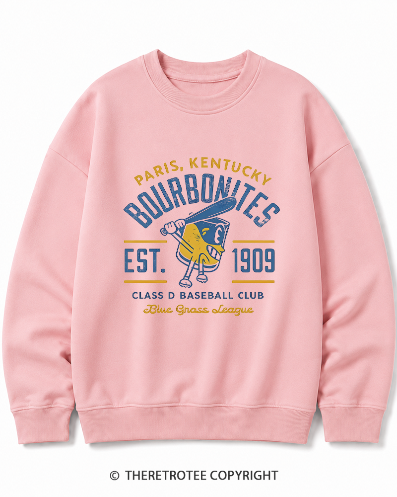TheRetroTee 1900s Bourbon League Slugger Retro Cotton Sweatshirt