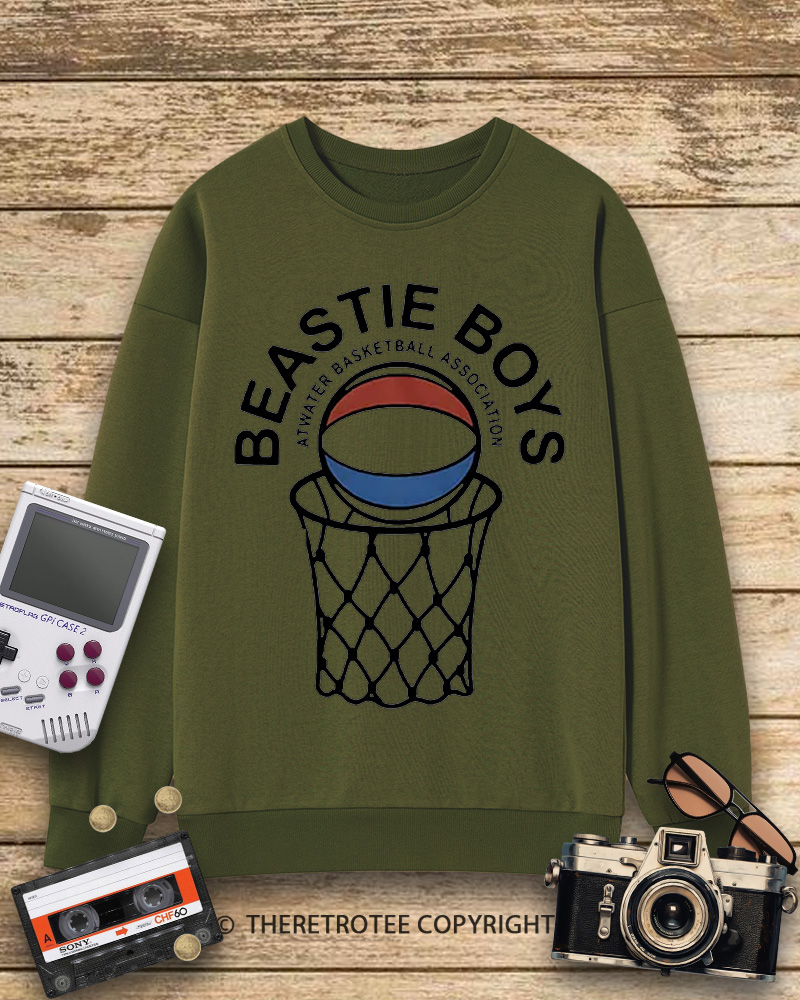 TheRetroTee Atwater Basketball Association Beastie Boys 1980s Sweatshirt