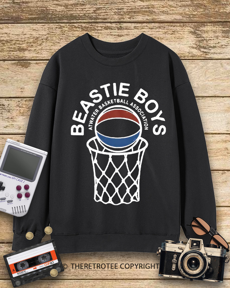 TheRetroTee Atwater Basketball Association Beastie Boys 1980s Sweatshirt