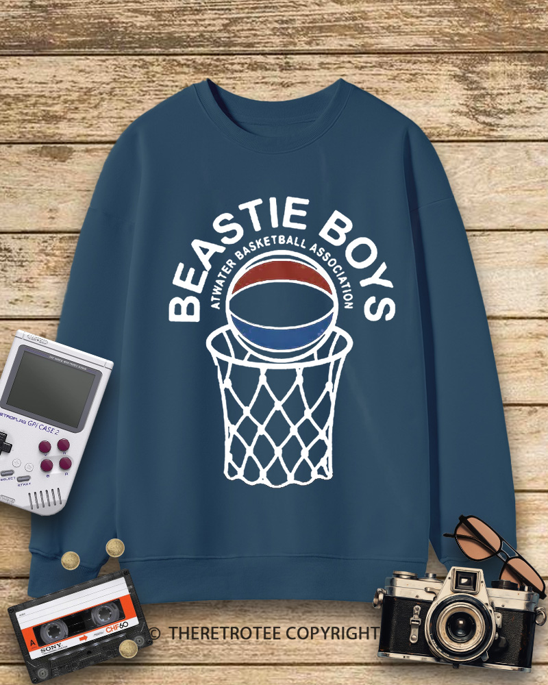 TheRetroTee Atwater Basketball Association Beastie Boys 1980s Sweatshirt