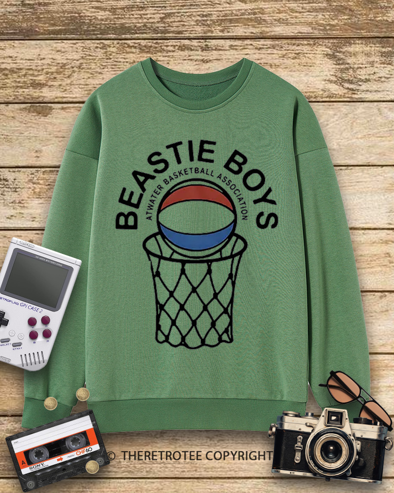 TheRetroTee Atwater Basketball Association Beastie Boys 1980s Sweatshirt