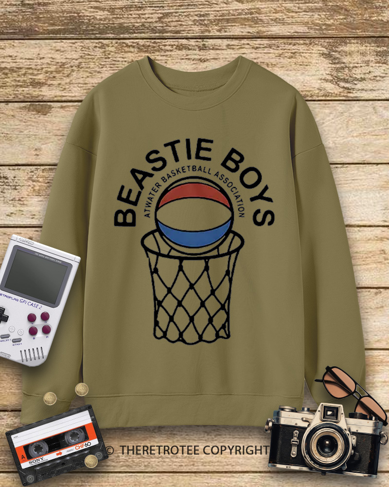 TheRetroTee Atwater Basketball Association Beastie Boys 1980s Sweatshirt