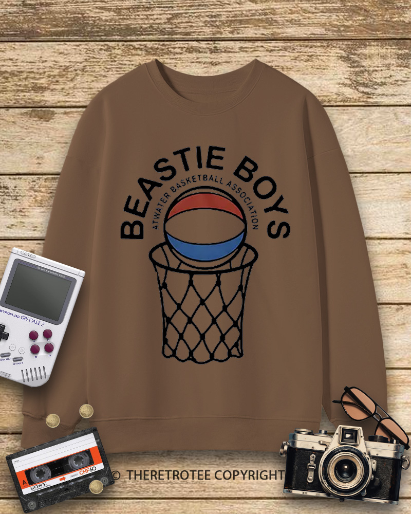 TheRetroTee Atwater Basketball Association Beastie Boys 1980s Sweatshirt