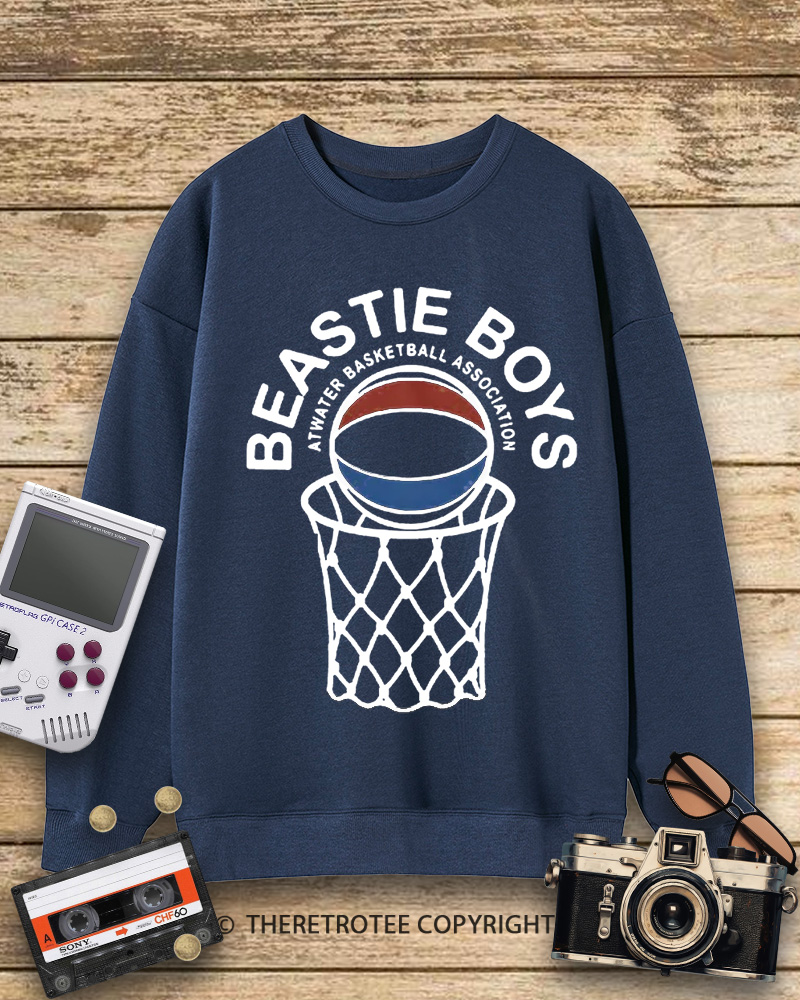 TheRetroTee Atwater Basketball Association Beastie Boys 1980s Sweatshirt