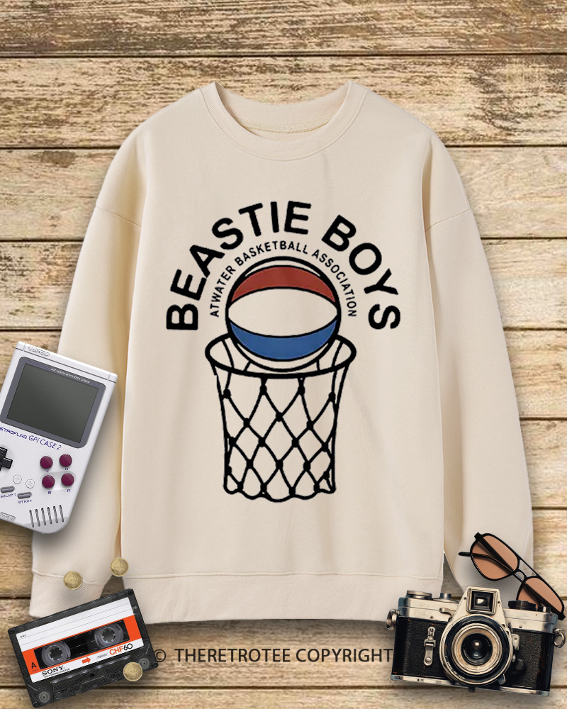 TheRetroTee Atwater Basketball Association Beastie Boys 1980s Sweatshirt