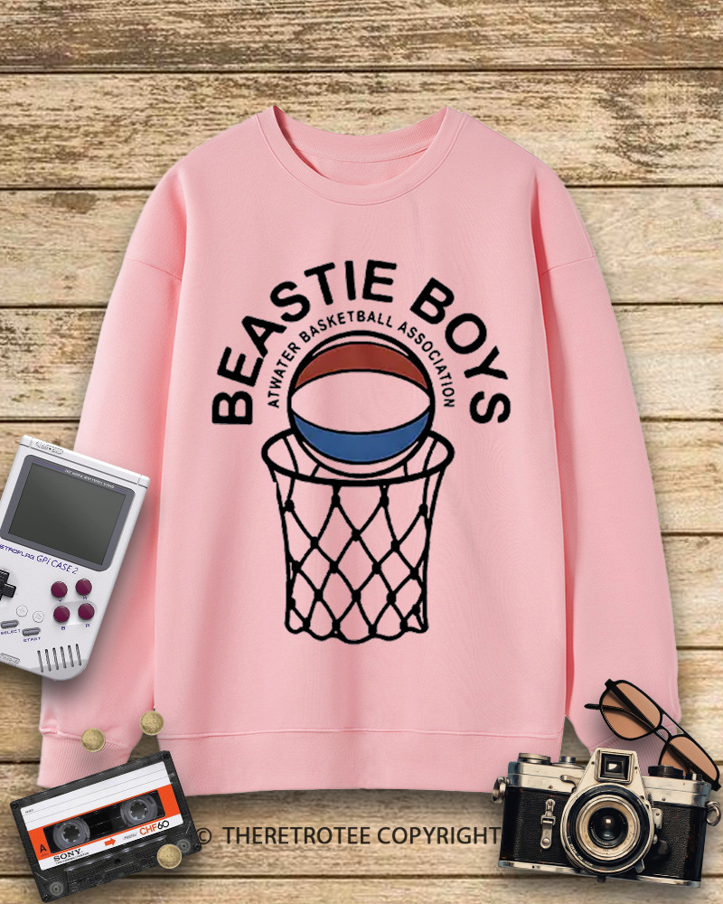 TheRetroTee Atwater Basketball Association Beastie Boys 1980s Sweatshirt