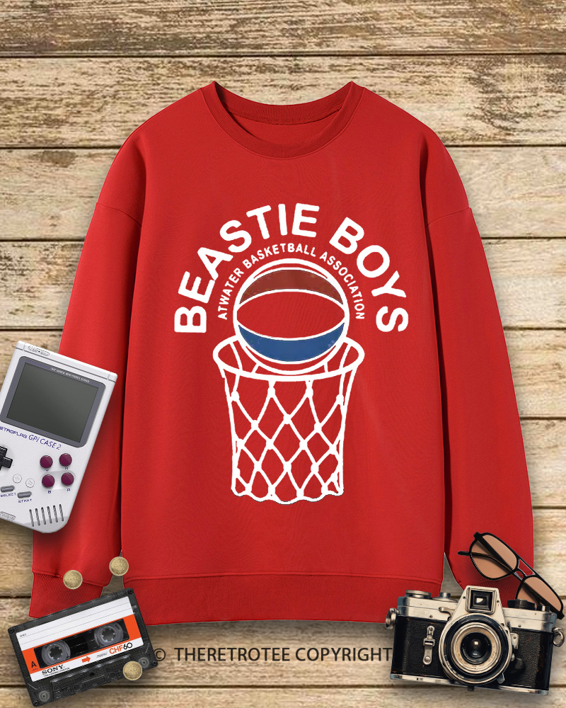 TheRetroTee Atwater Basketball Association Beastie Boys 1980s Sweatshirt