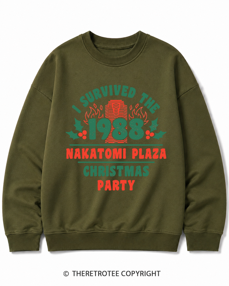 TheRetroTee I Survived the 1988 Christmas Party Cotton Sweatshirt
