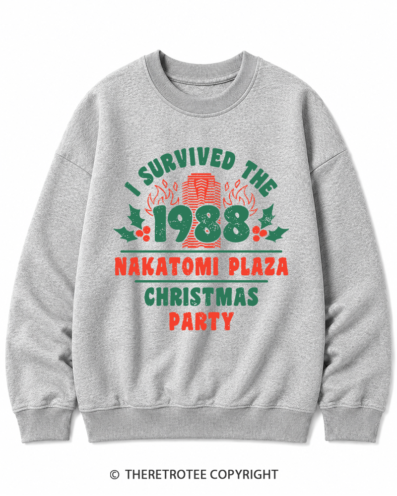 TheRetroTee I Survived the 1988 Christmas Party Cotton Sweatshirt