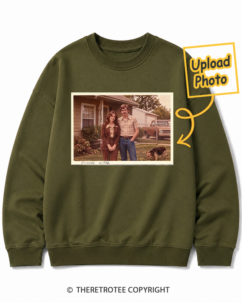 TheRetroTee Personalized Mom & Dad 1972 Sweatshirt