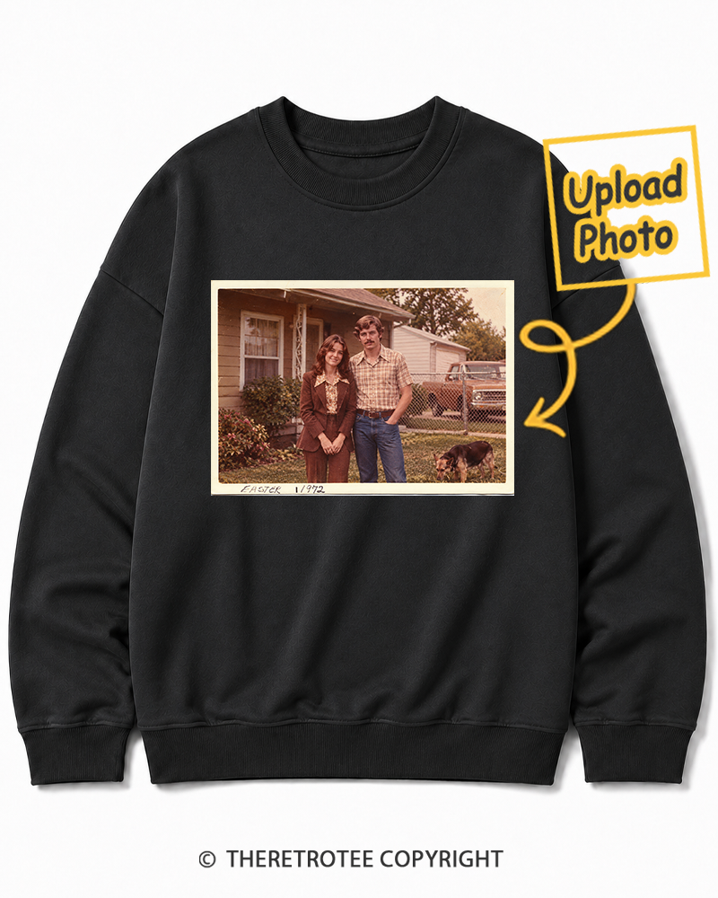 TheRetroTee Personalized Mom & Dad 1972 Sweatshirt