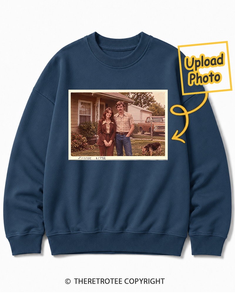 TheRetroTee Personalized Mom & Dad 1972 Sweatshirt