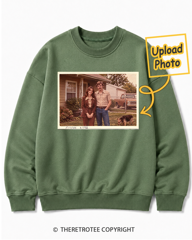 TheRetroTee Personalized Mom & Dad 1972 Sweatshirt
