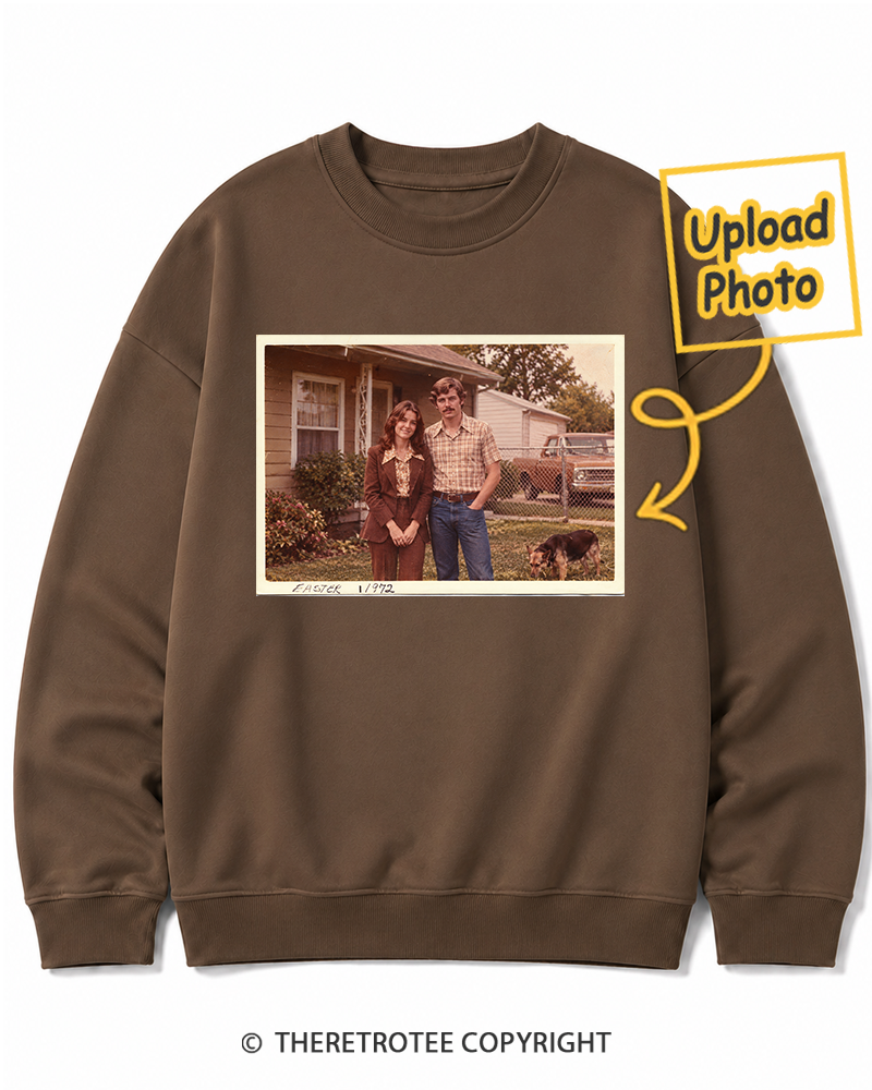 TheRetroTee Personalized Mom & Dad 1972 Sweatshirt