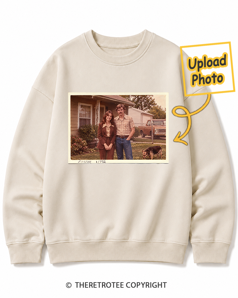 TheRetroTee Personalized Mom & Dad 1972 Sweatshirt