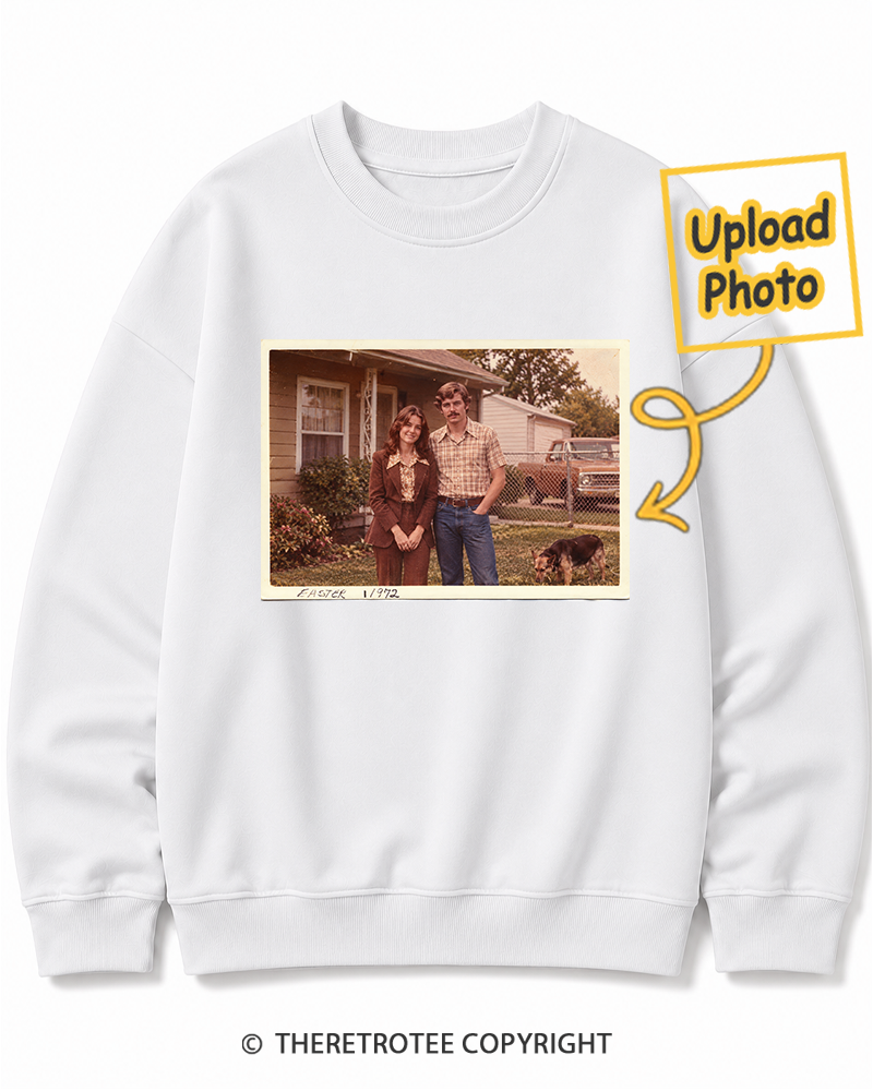 TheRetroTee Personalized Mom & Dad 1972 Sweatshirt