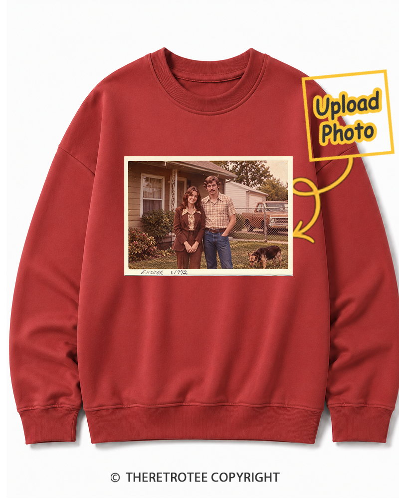 TheRetroTee Personalized Mom & Dad 1972 Sweatshirt