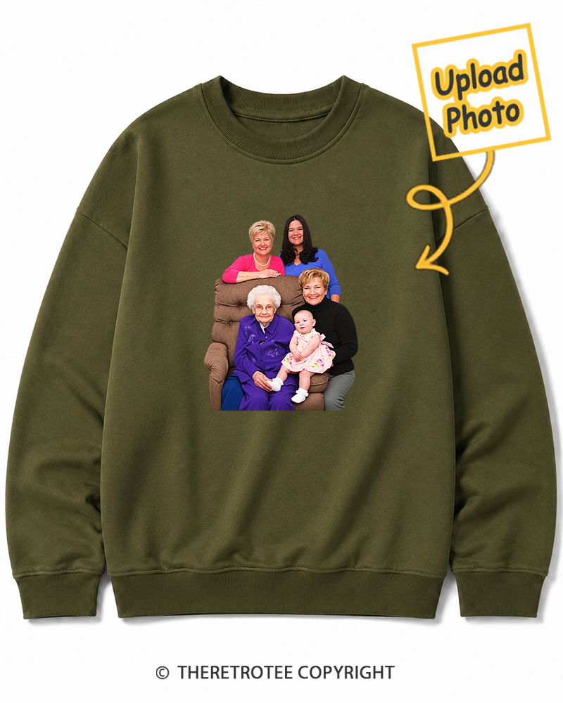 TheRetroTee Personalized Three Generations 1988 Sweatshirt