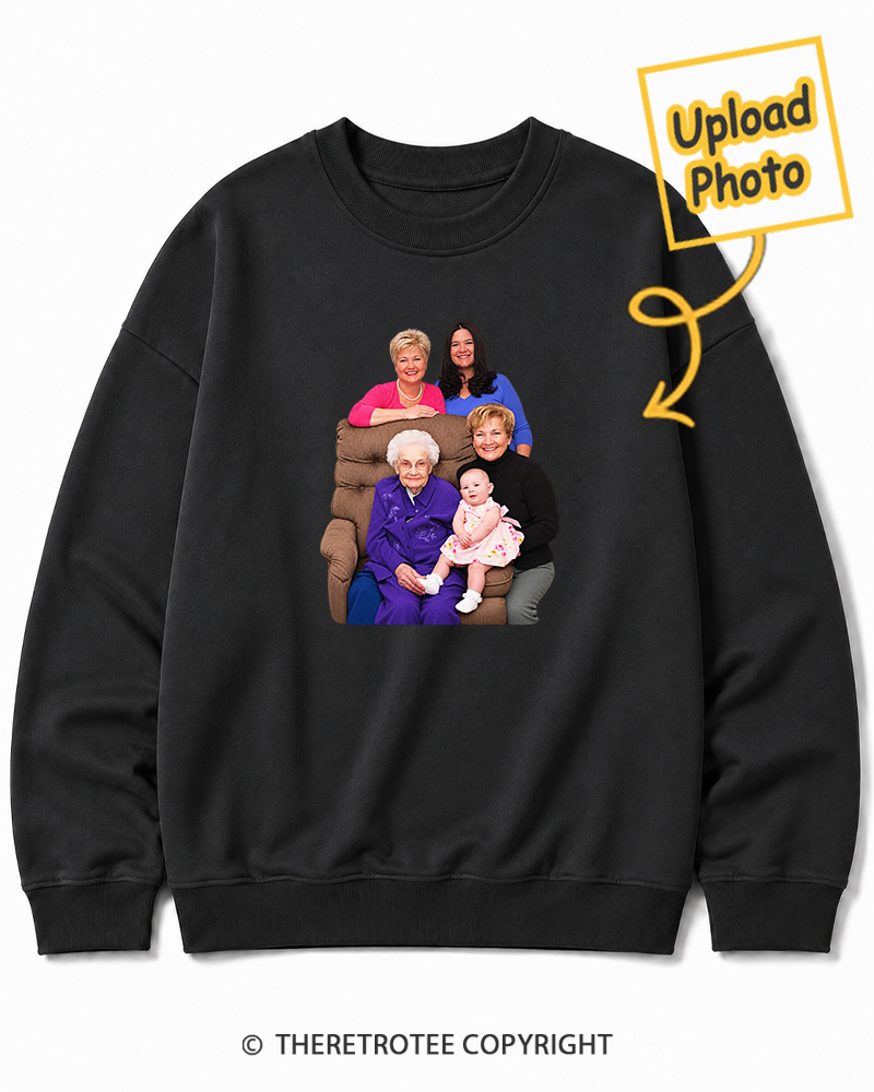 TheRetroTee Personalized Three Generations 1988 Sweatshirt