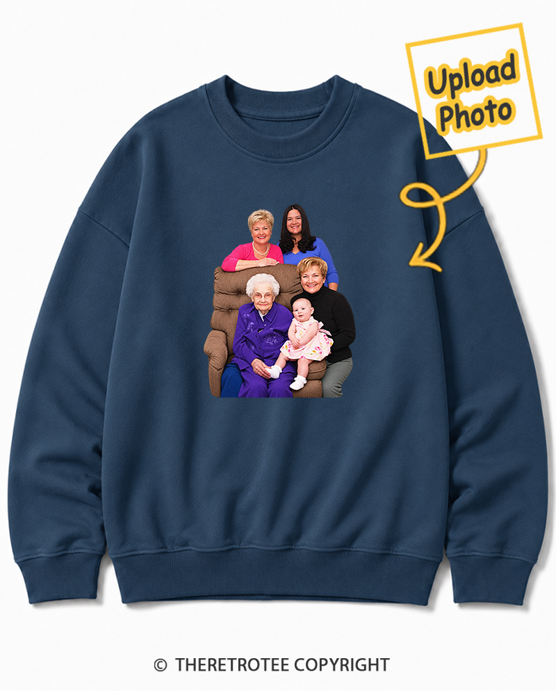 TheRetroTee Personalized Three Generations 1988 Sweatshirt