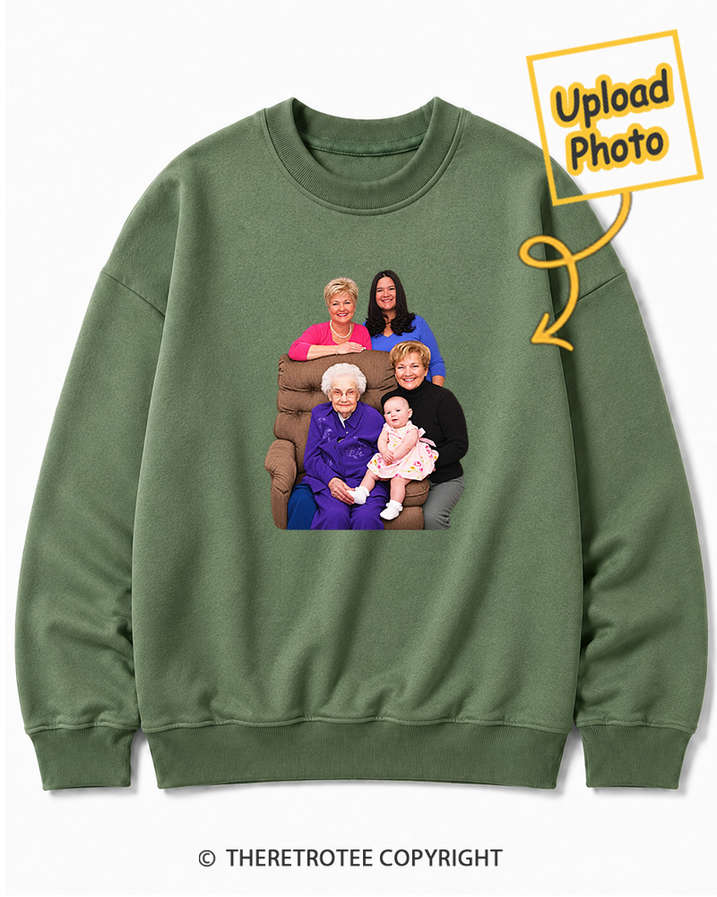 TheRetroTee Personalized Three Generations 1988 Sweatshirt