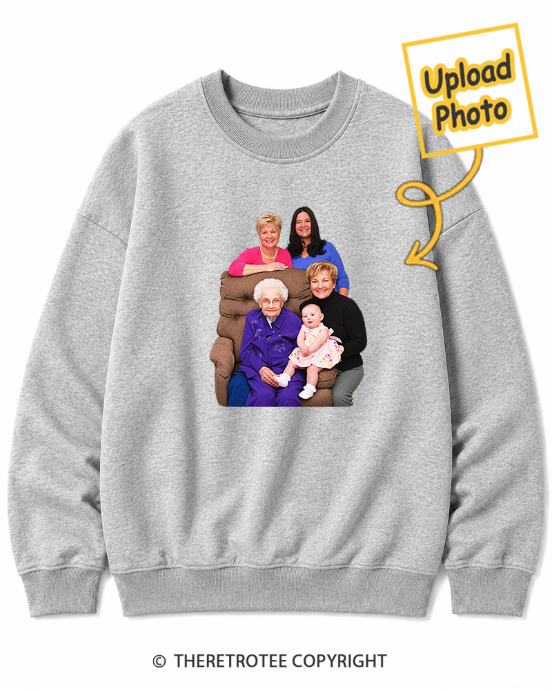 TheRetroTee Personalized Three Generations 1988 Sweatshirt