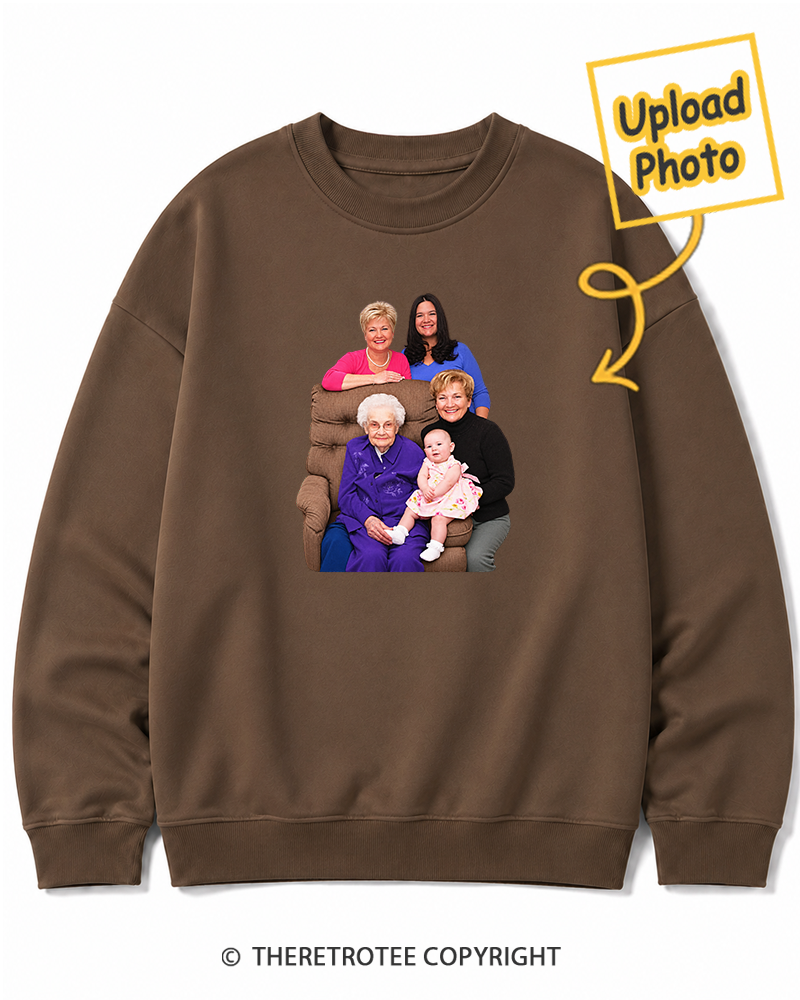 TheRetroTee Personalized Three Generations 1988 Sweatshirt