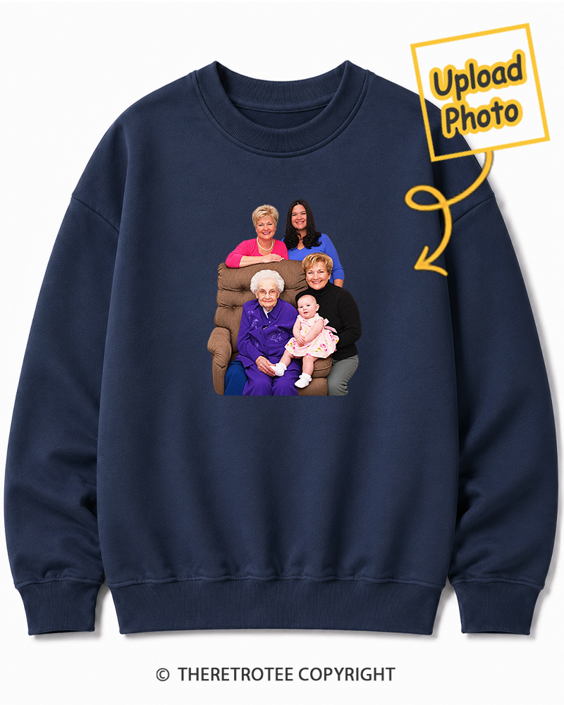 TheRetroTee Personalized Three Generations 1988 Sweatshirt