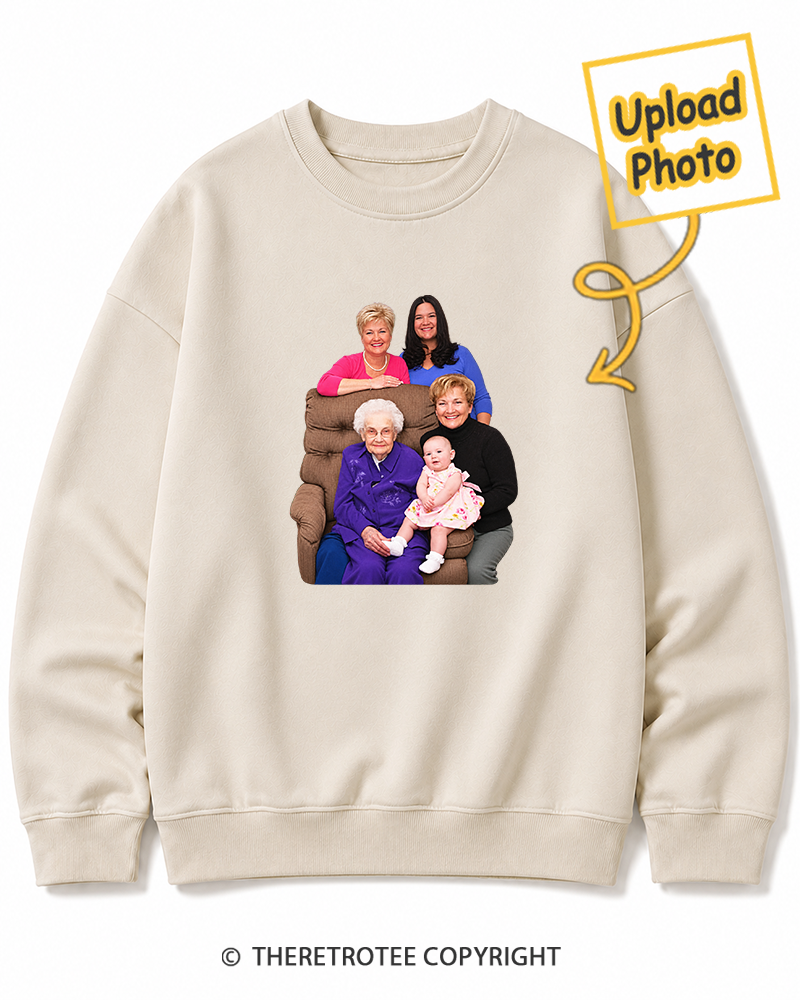 TheRetroTee Personalized Three Generations 1988 Sweatshirt