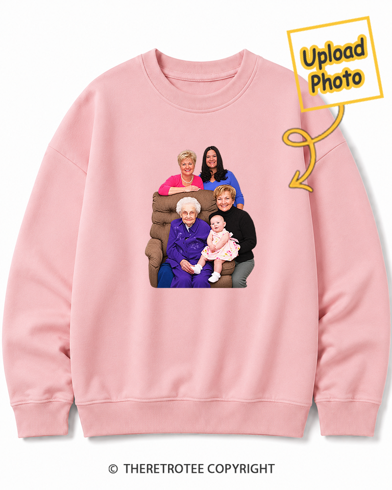 TheRetroTee Personalized Three Generations 1988 Sweatshirt
