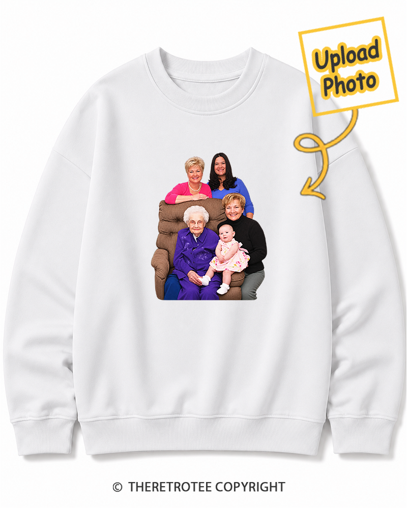TheRetroTee Personalized Three Generations 1988 Sweatshirt