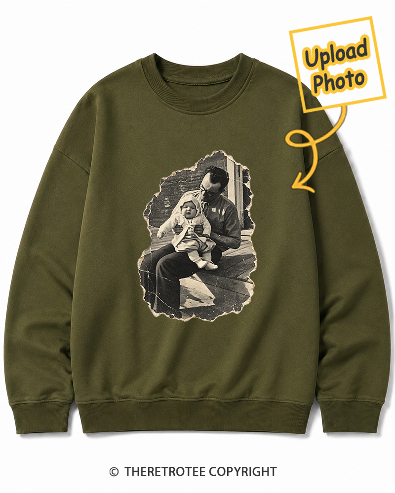 TheRetroTee Personalized Dad in 1970 Sweatshirt