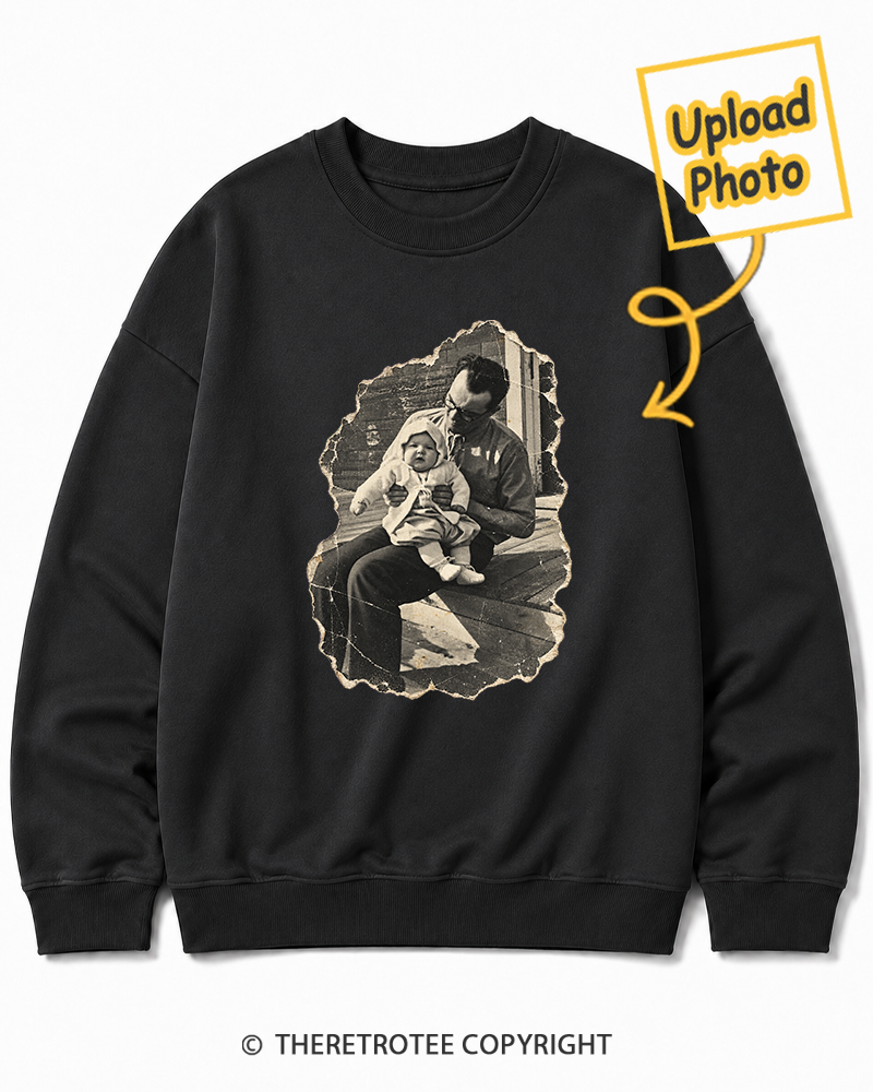 TheRetroTee Personalized Dad in 1970 Sweatshirt