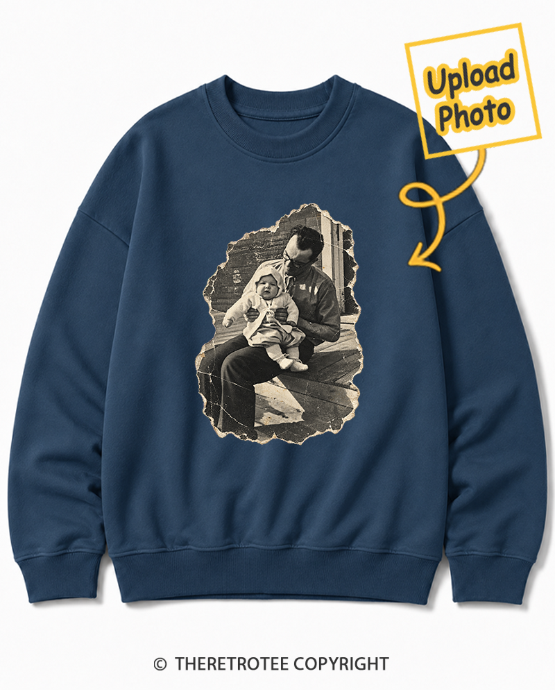 TheRetroTee Personalized Dad in 1970 Sweatshirt