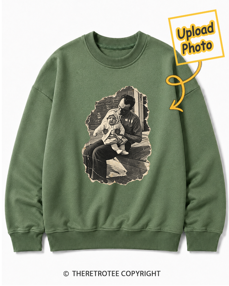 TheRetroTee Personalized Dad in 1970 Sweatshirt