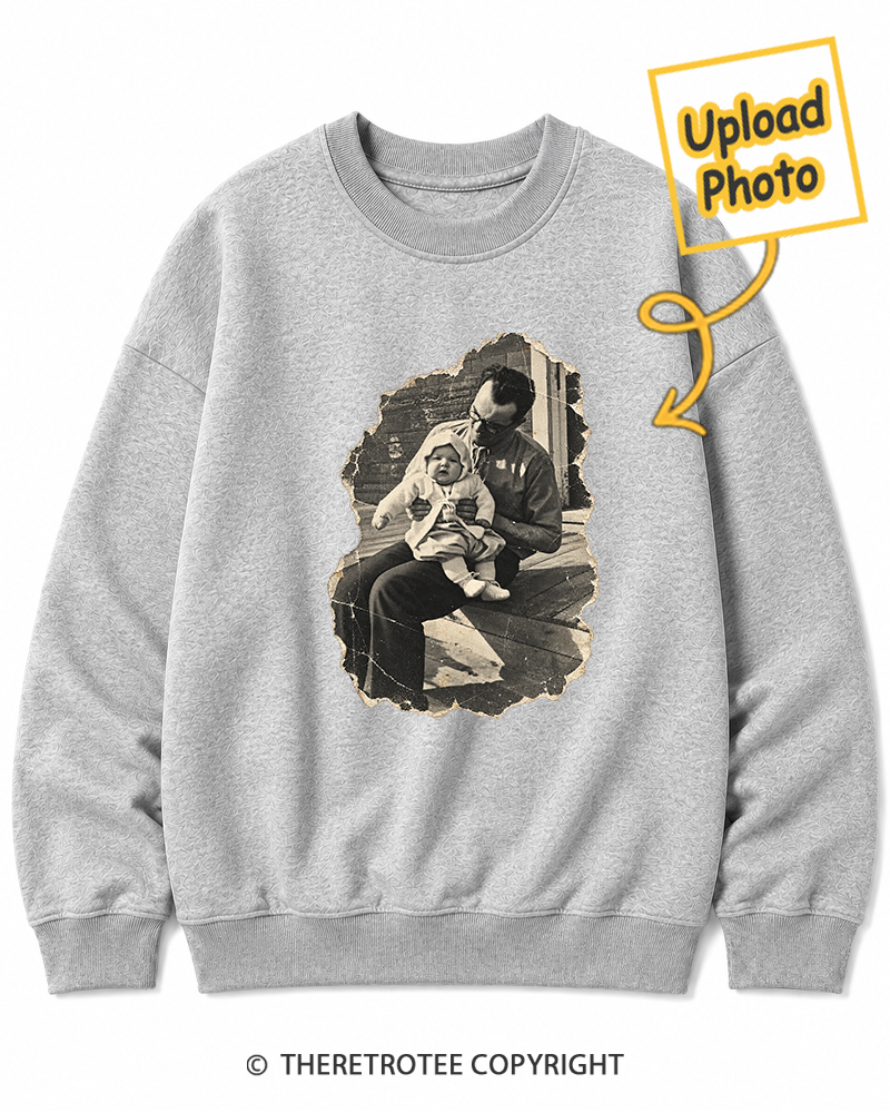TheRetroTee Personalized Dad in 1970 Sweatshirt