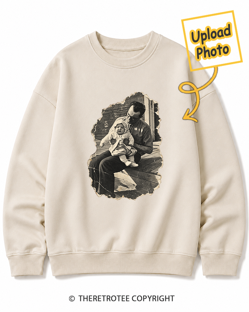 TheRetroTee Personalized Dad in 1970 Sweatshirt