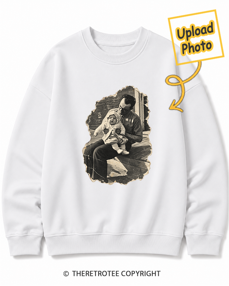 TheRetroTee Personalized Dad in 1970 Sweatshirt