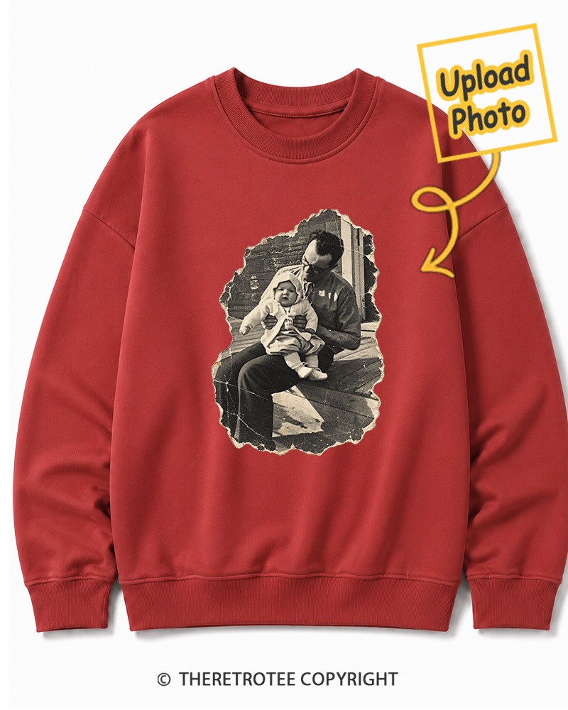 TheRetroTee Personalized Dad in 1970 Sweatshirt
