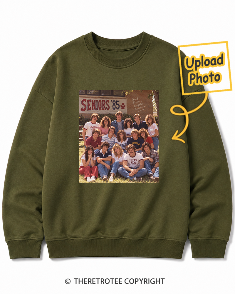 TheRetroTee Personalized Graduation Day 1985 Sweatshirt