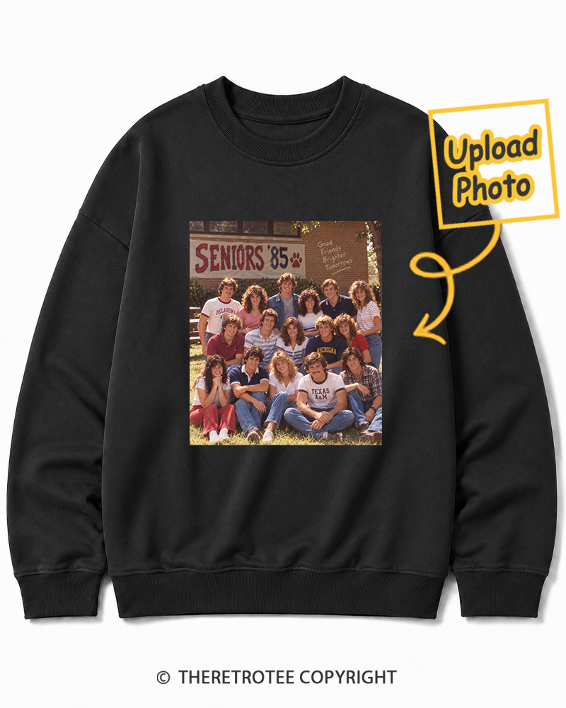 TheRetroTee Personalized Graduation Day 1985 Sweatshirt