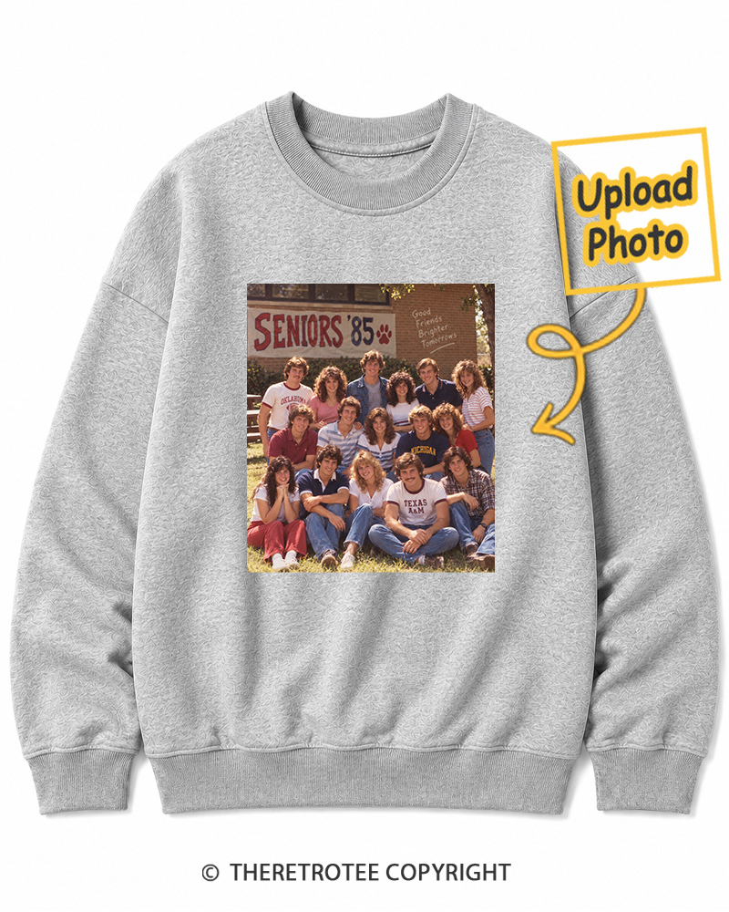 TheRetroTee Personalized Graduation Day 1985 Sweatshirt