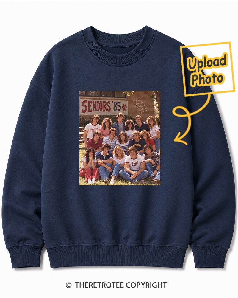 TheRetroTee Personalized Graduation Day 1985 Sweatshirt
