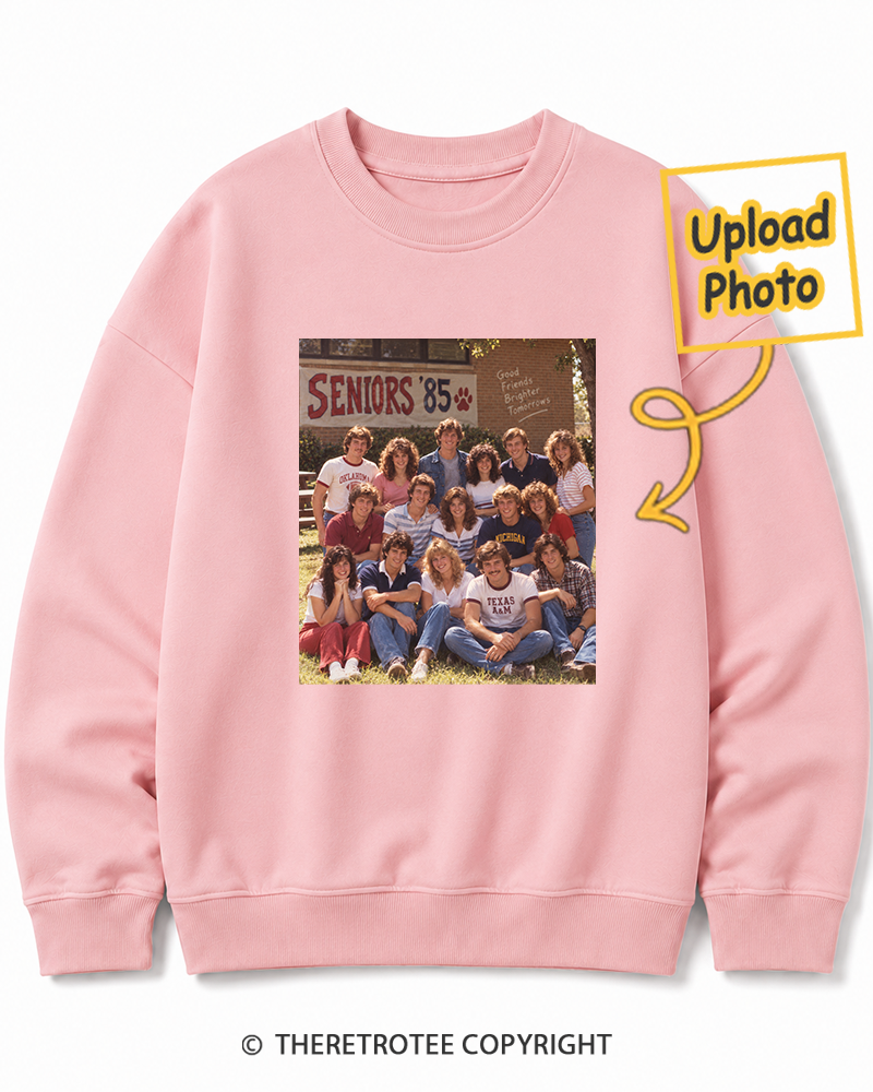 TheRetroTee Personalized Graduation Day 1985 Sweatshirt