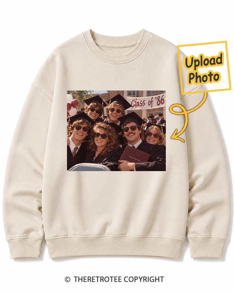 TheRetroTee Personalized College Days 1986 Sweatshirt