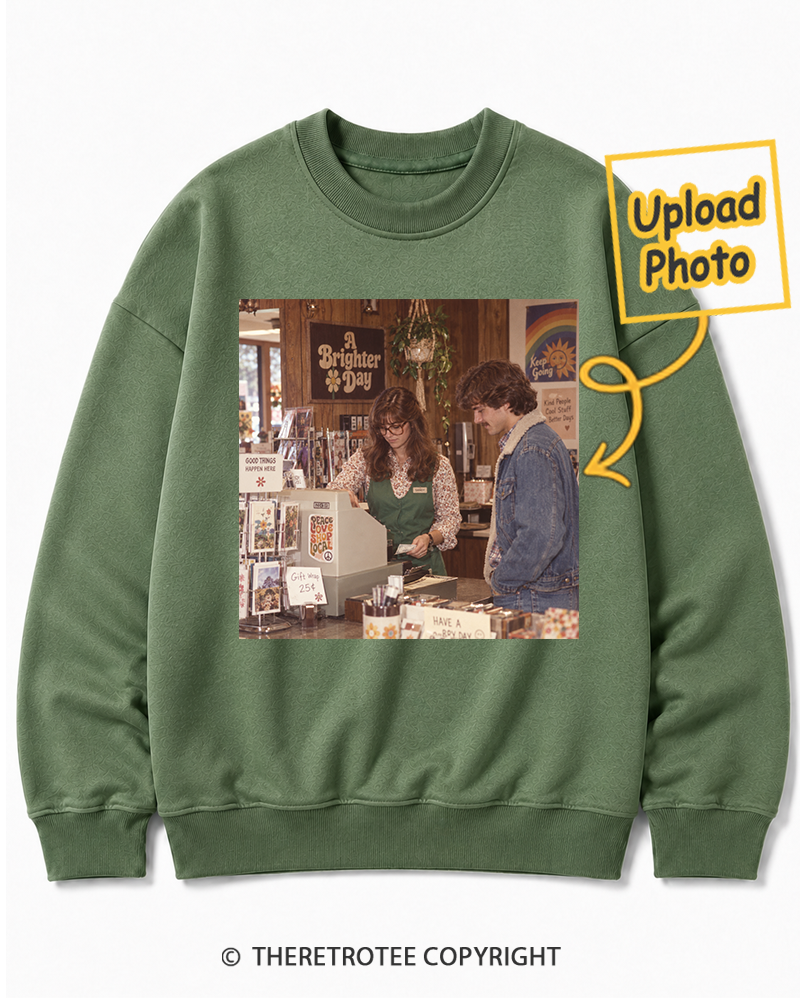 TheRetroTee Personalized My First Job 1974 Sweatshirt